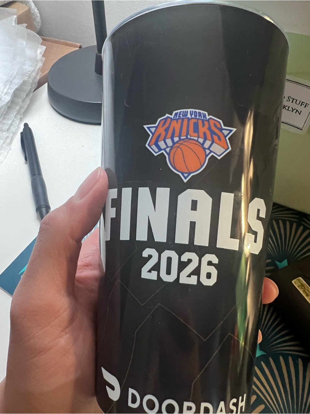 Official New York Knicks 2026 NBA Finals promotional tumbler Collectors’ Item